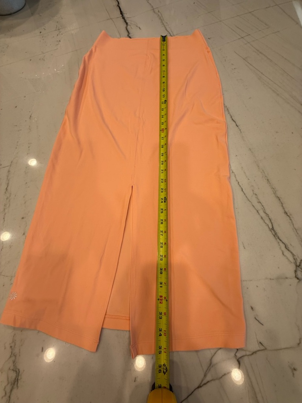 Athleta Peach Midi Skirt - Slim Straight Silhouette - Picture 6 of 7